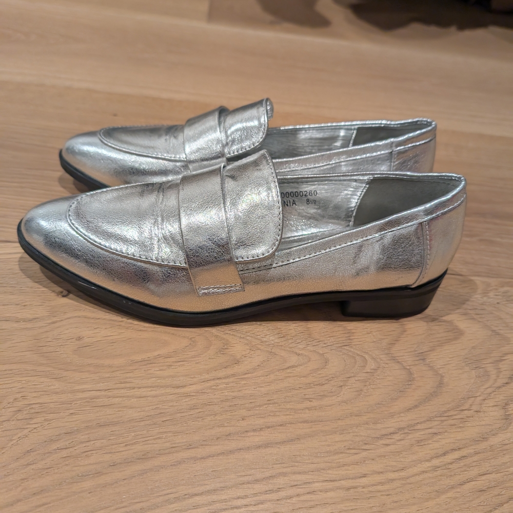 Shu Shop Metallic Loafers